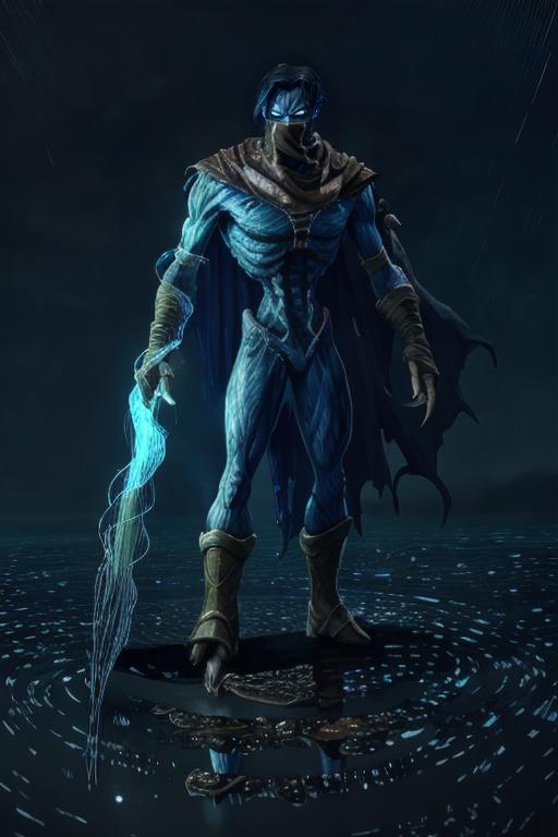 20102018084525-2913803517-photo realistic illustration of raziel holding the soul reaver , wearing neck gaiter,  (standing in a puddle_1.4)  at night  , (.png